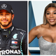 Lewis Hamilton, left; Serena Williams.